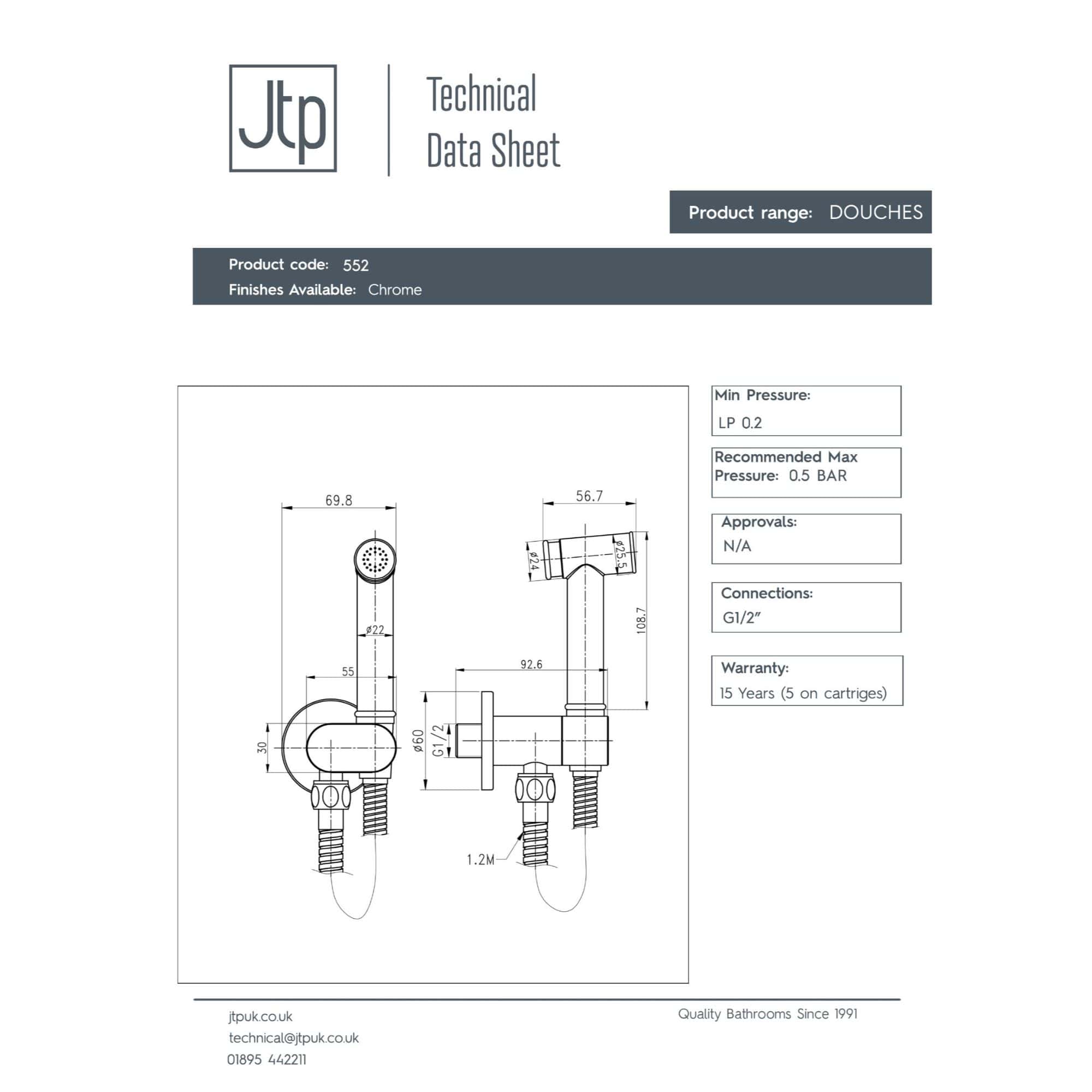 High-quality bathroom tap with chrome finish, detailed technical drawing, and specifications suitable for modern bathroom installations. Designed for durability and style in bathroom design.