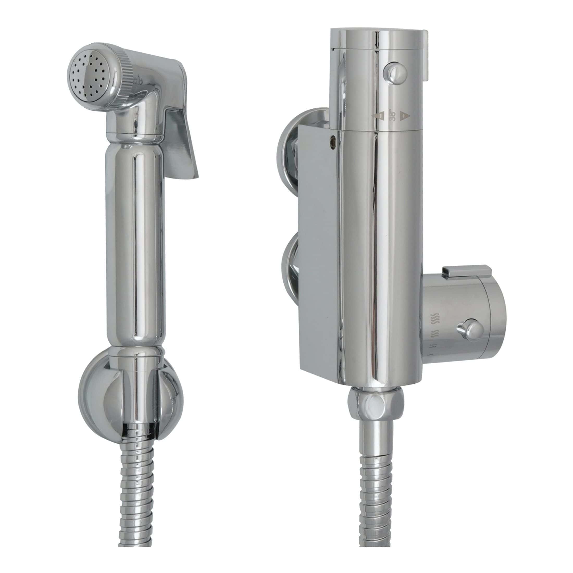 Shower head and valve set in chrome finish, modern bathroom fixtures for a stylish Bubly Bathrooms shower installation. Perfect for contemporary bathroom upgrades.