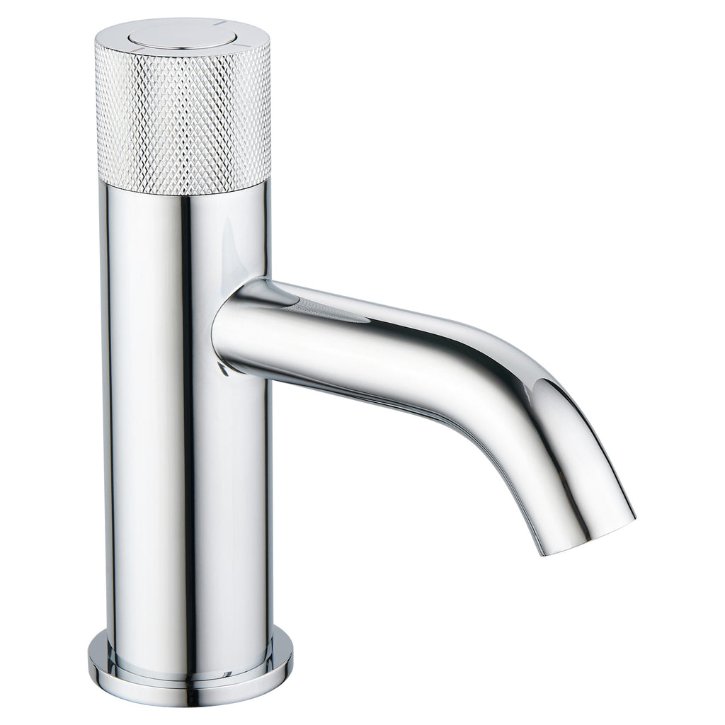 Tailored TB+ Redondo Round Push Button Basin Mixer Tap, Chrome