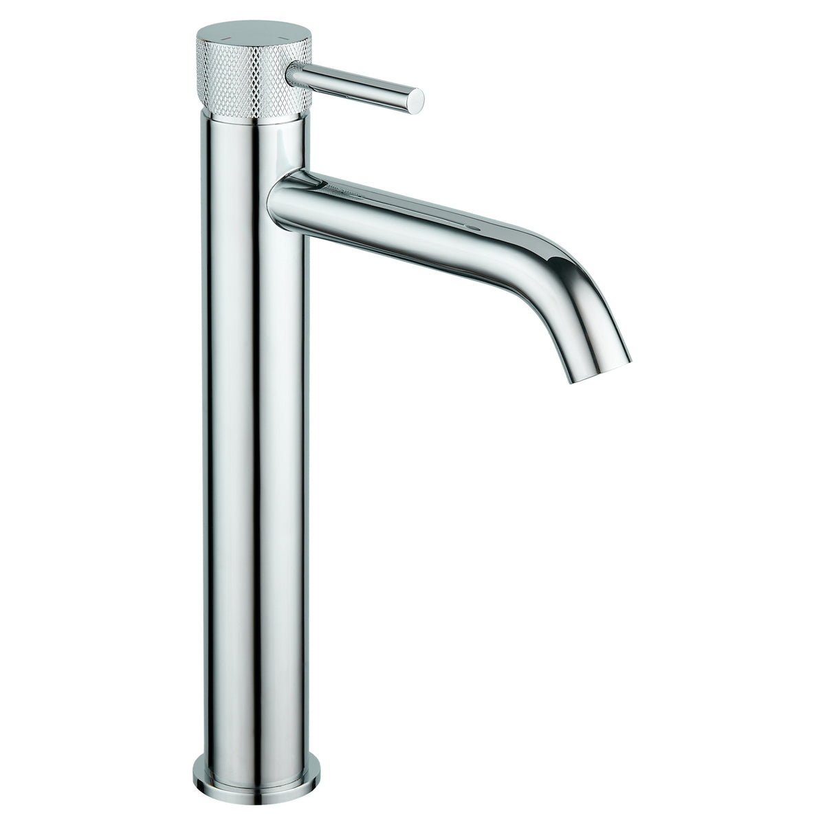 Tailored TB+ Redondo Round ECO Control/Cold Water Start Tall Basin Mixer Tap, Chrome