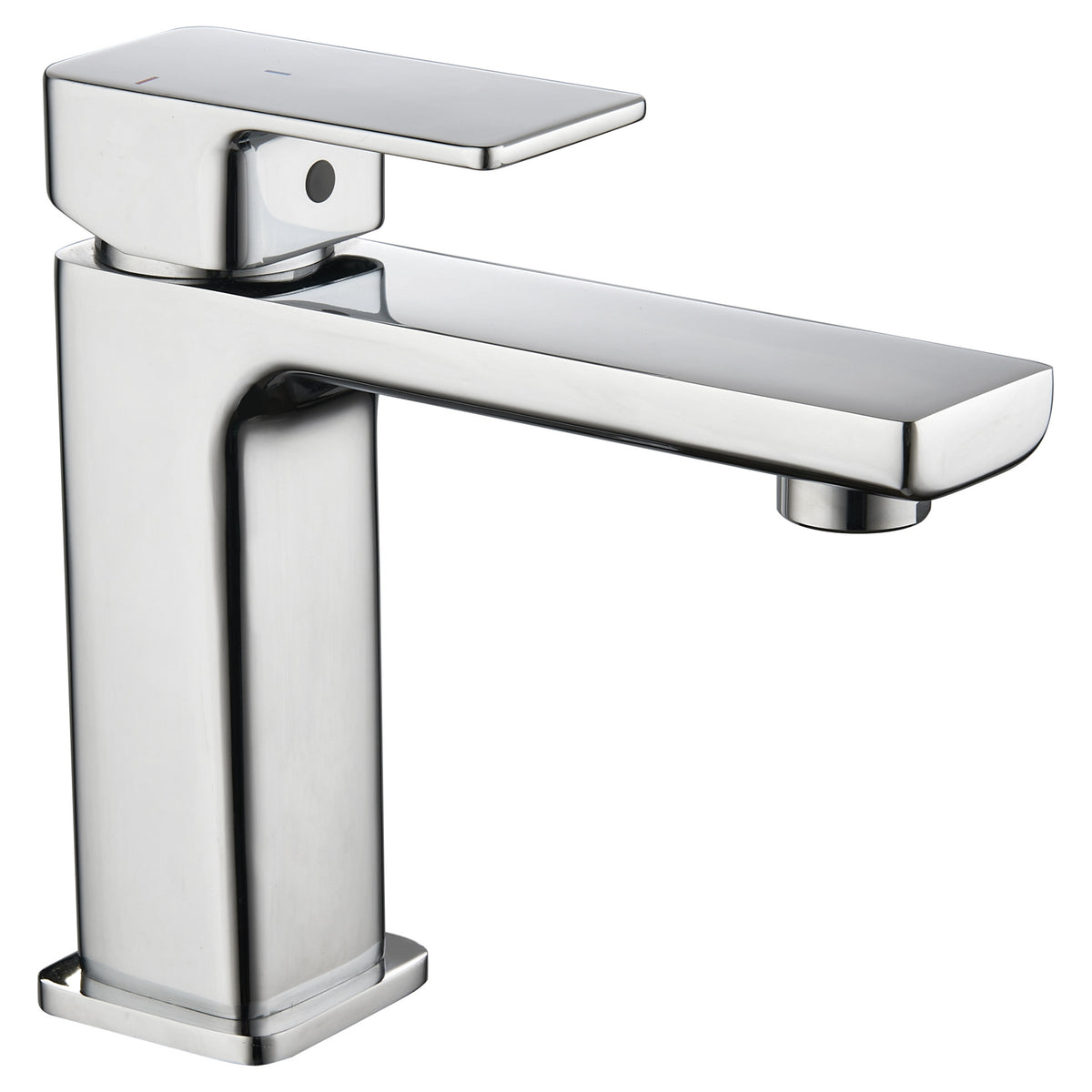 Tailored TB+ Quadrado Square ECO Control/Cold Water Start Basin Mixer Tap, Chrome