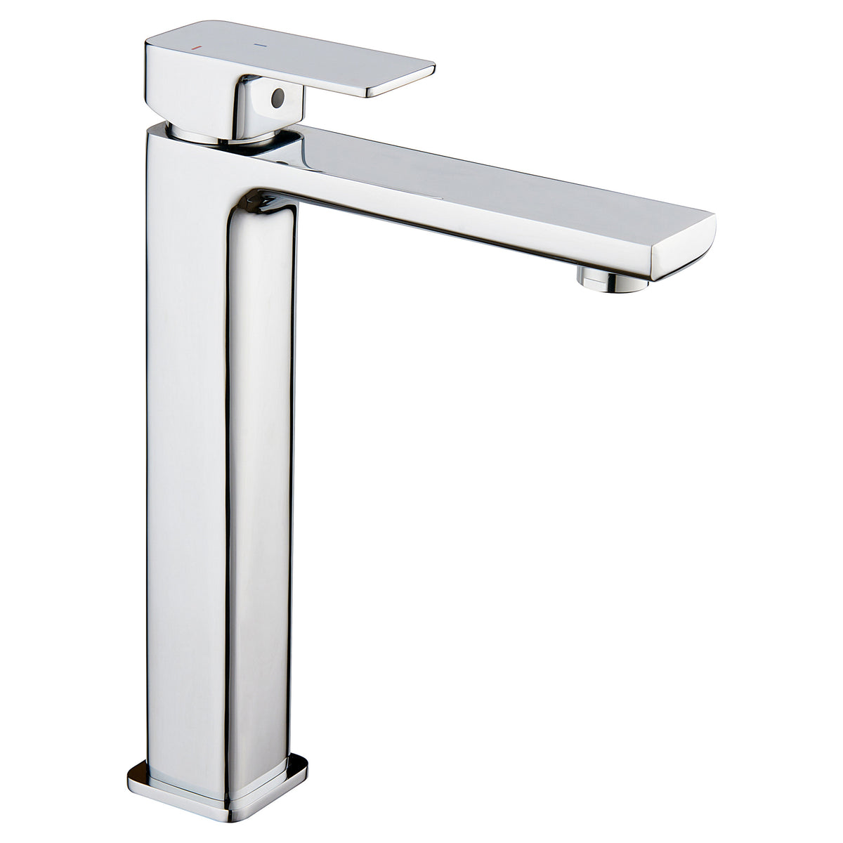 Tailored TB+ Quadrado Square ECO Control/Cold Water Start Tall Basin Mixer Tap, Chrome