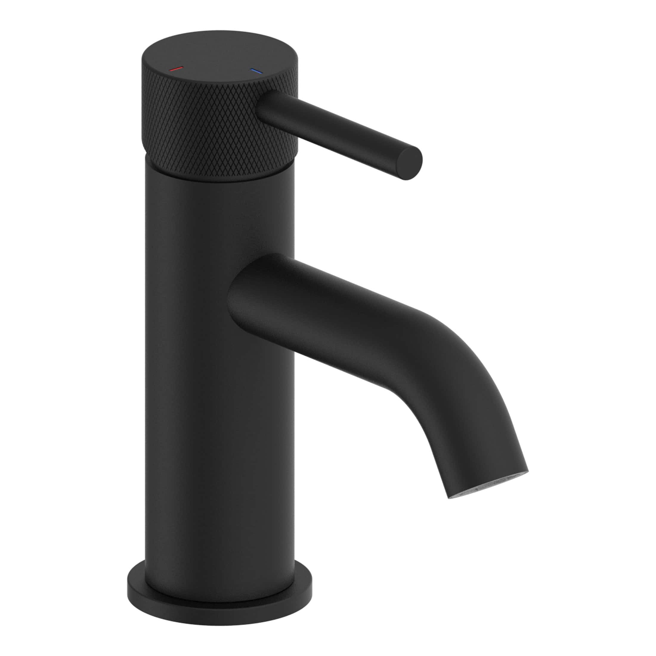 Sleek black kitchen or bathroom tap with modern design and easy-to-use lever handle, perfect for contemporary bathroom and kitchen renovations.