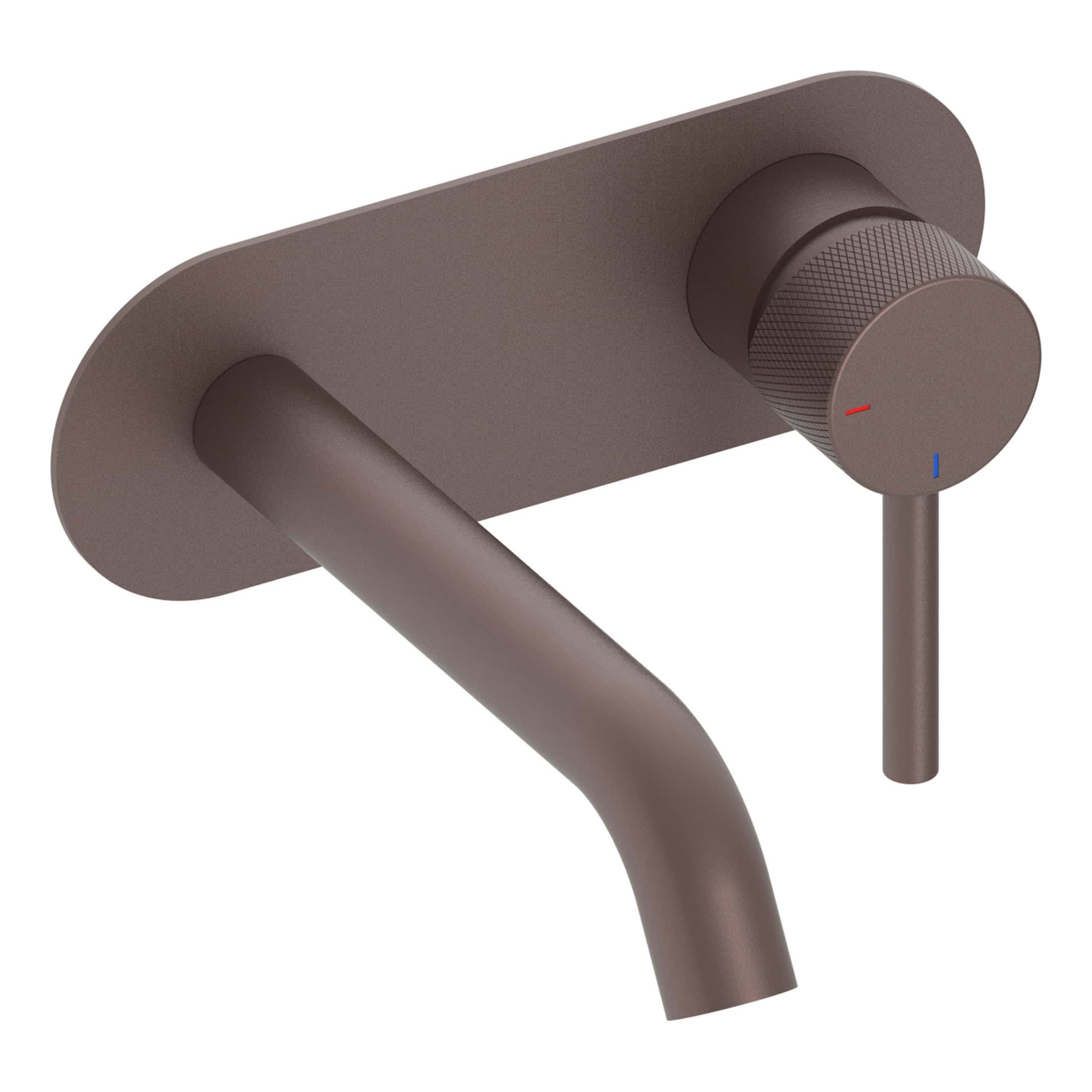 Sleek bronze bathroom mixer tap with adjustable temperature control and modern design for stylish and functional bathroom upgrades.