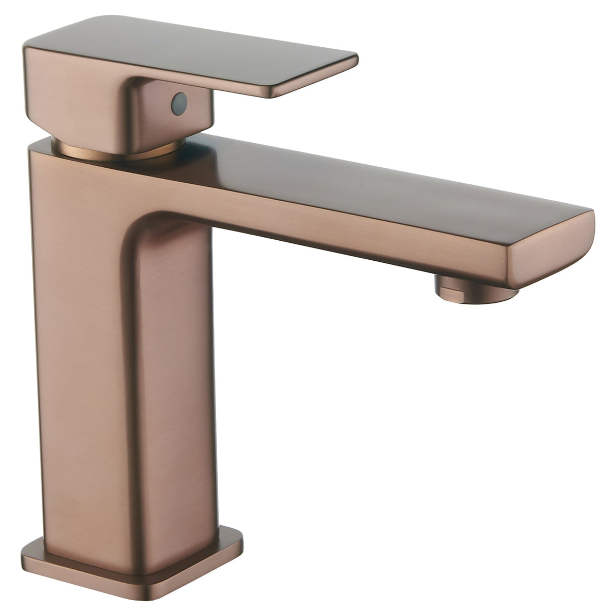 Tailored TB+ Quadrado Square ECO Control/Cold Water Start Basin Mixer Brushed Bronze