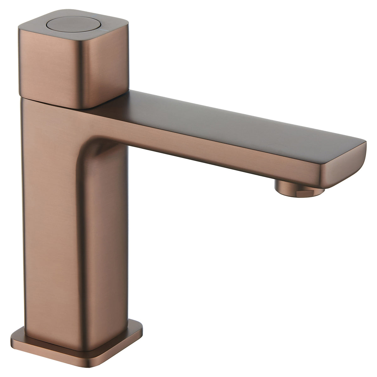 Tailored TB+ Quadrado Square Push Button Basin Mixer Brushed Bronze