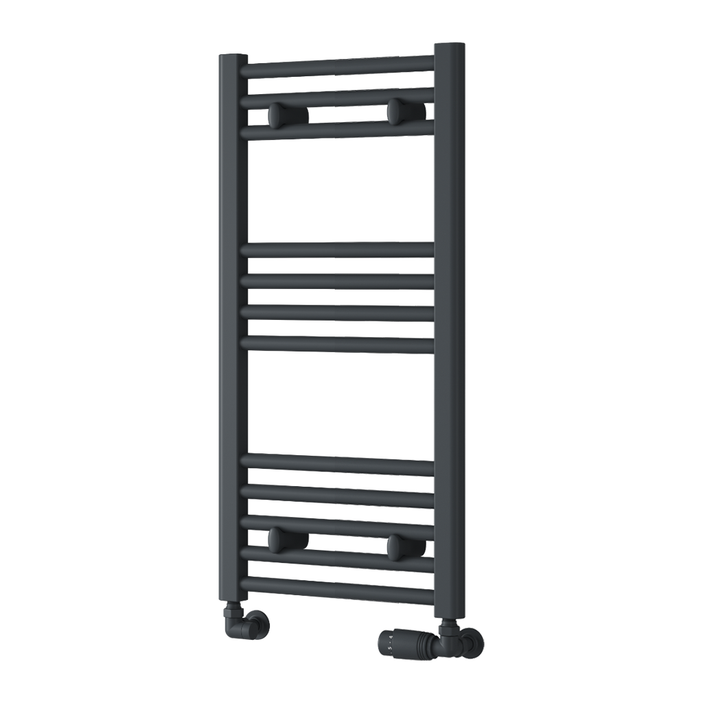 Reina Capo Flat Anthracite Heated Towel Rail 800mm X 400mm