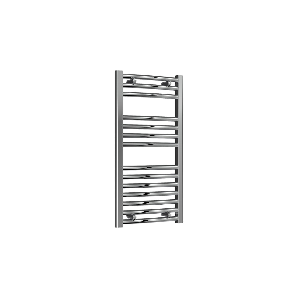 Reina Diva Curved Electric Chrome Heated Towel Rail 800mm X 400mm
