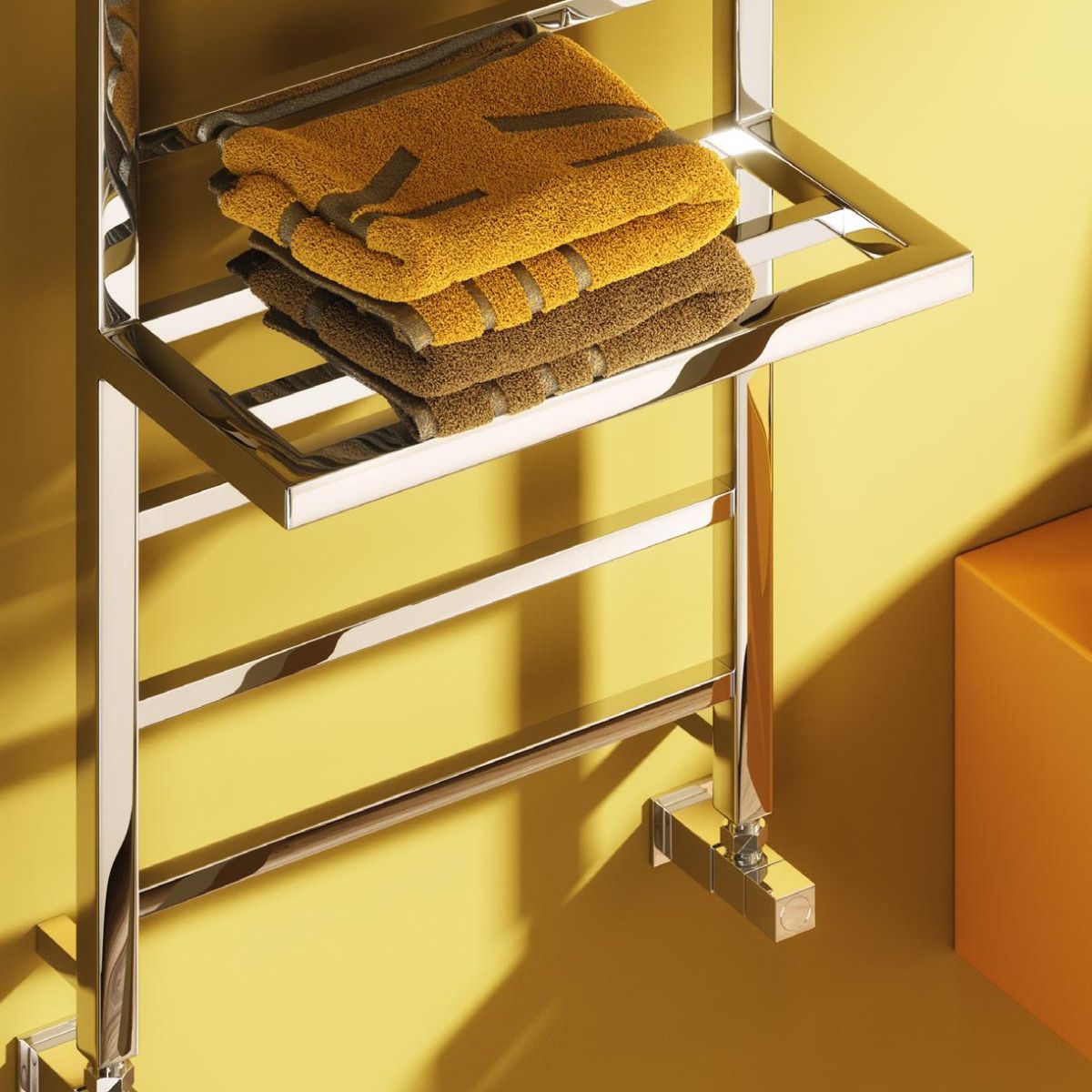 Reina Elvina 2 Chrome Heated Towel Rail
