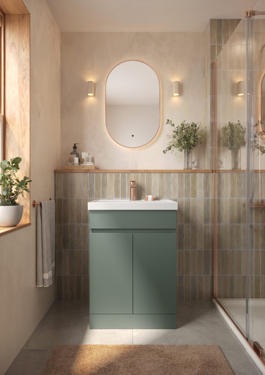 Scudo Empire 600mm Floor Standing Vanity Unit With Basin