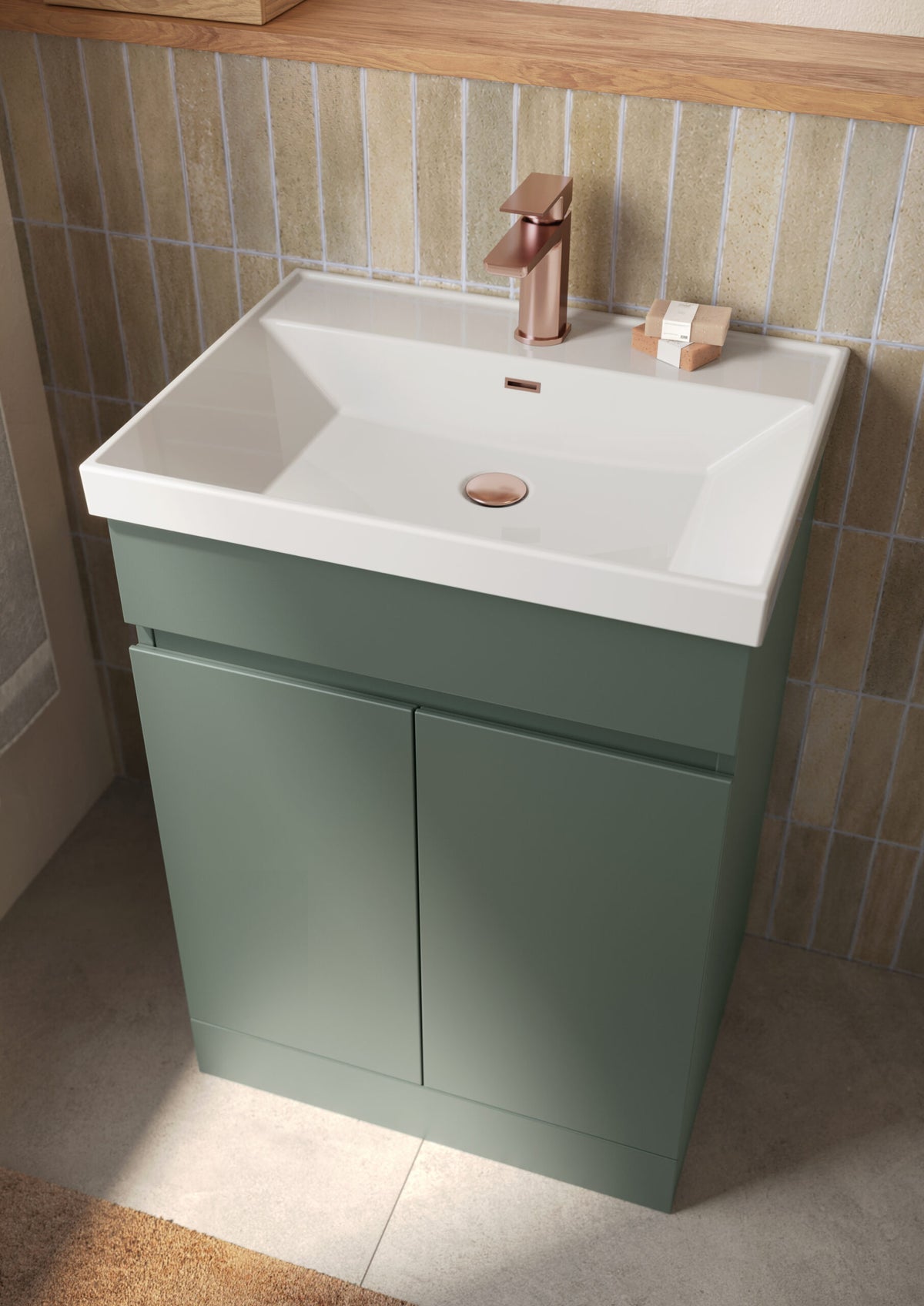 Scudo Empire 600mm Floor Standing Vanity Unit With Basin