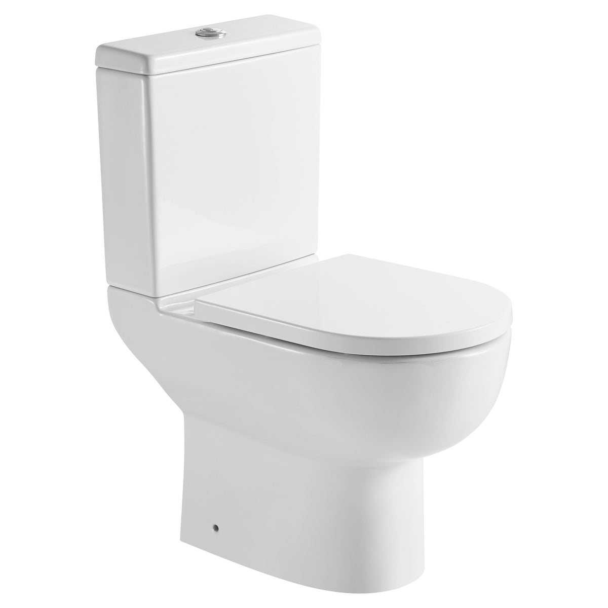 Tailored Tornio Rimless Close Coupled D Open Back Pan & Seat