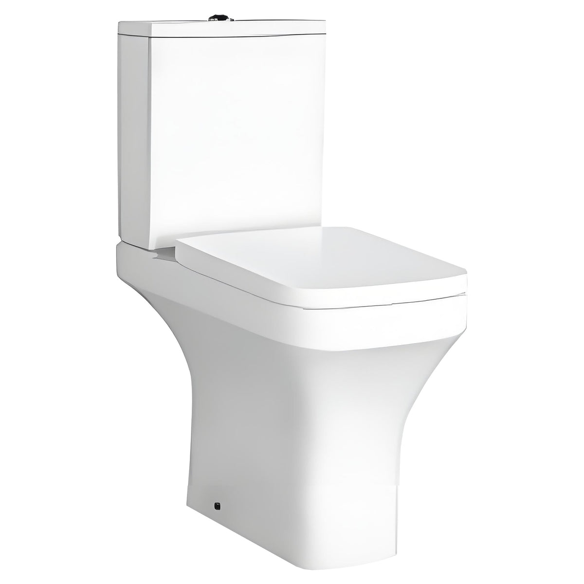 Tailored Savona Rimless Square Comfort Height CC Toilet, Seat & Fixings