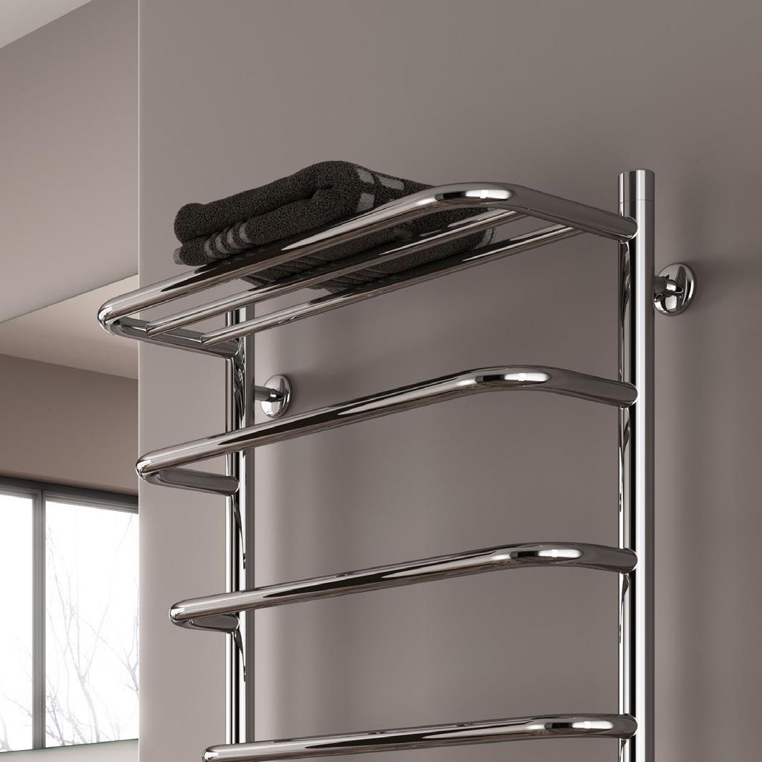 Reina Elvo Polished Stainless Steel Heated Towel Rail