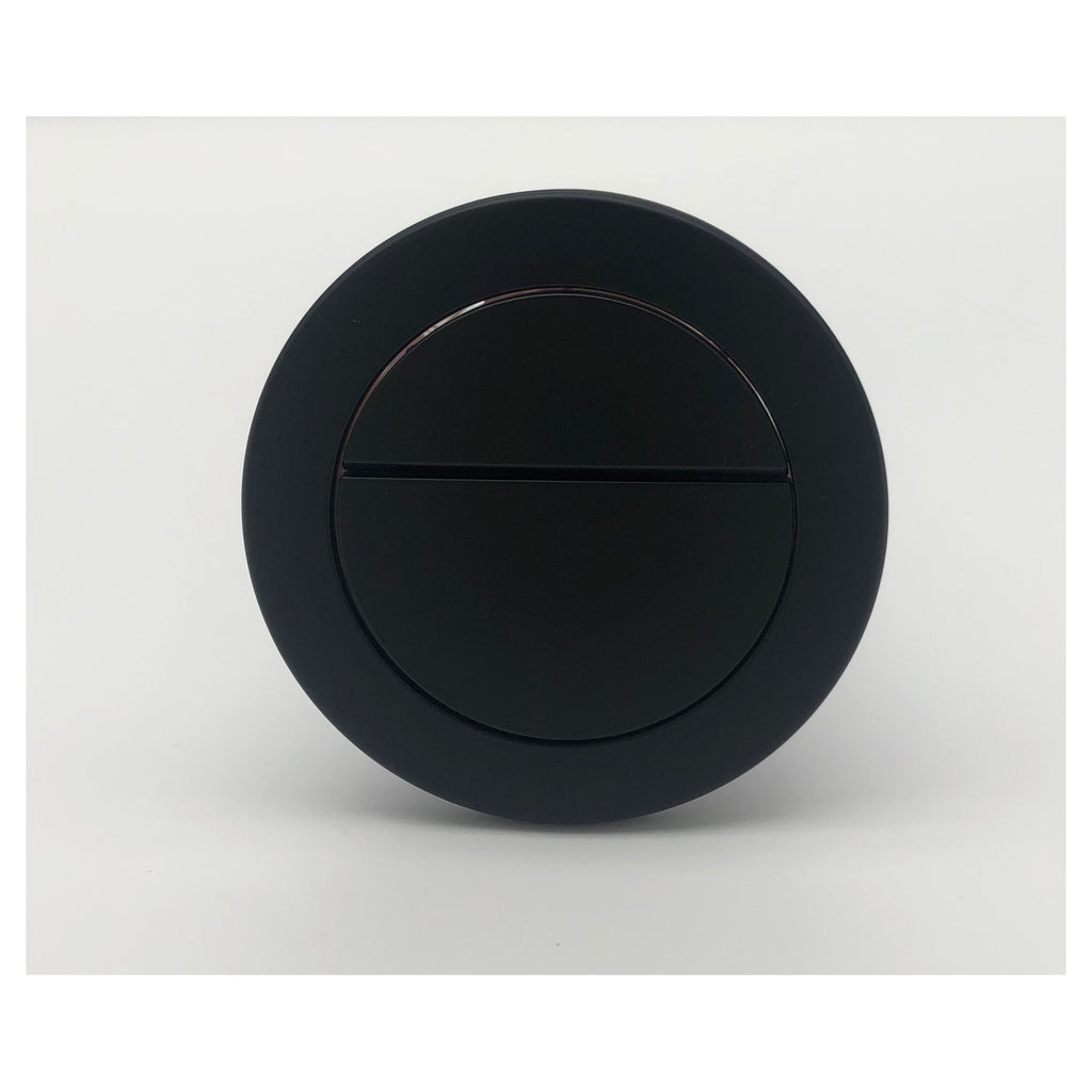 Tailored Round Replacement Push Button For 6202 Concealed Cistern, Black