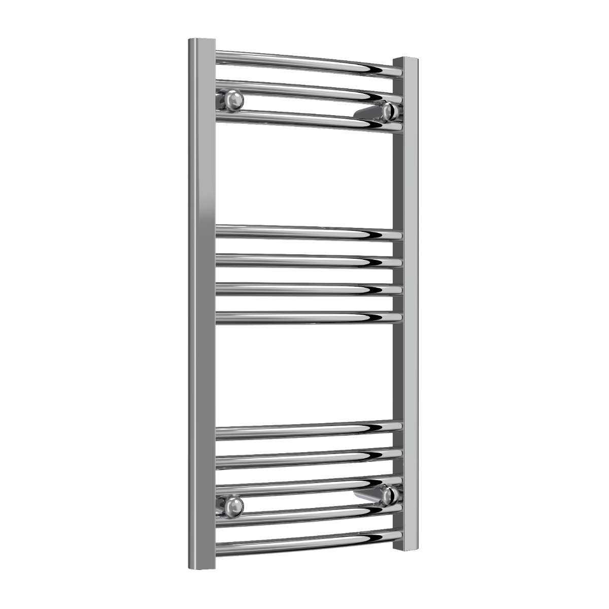 Reina Capo Curved Chrome Heated Towel Rail 800mm X 400mm