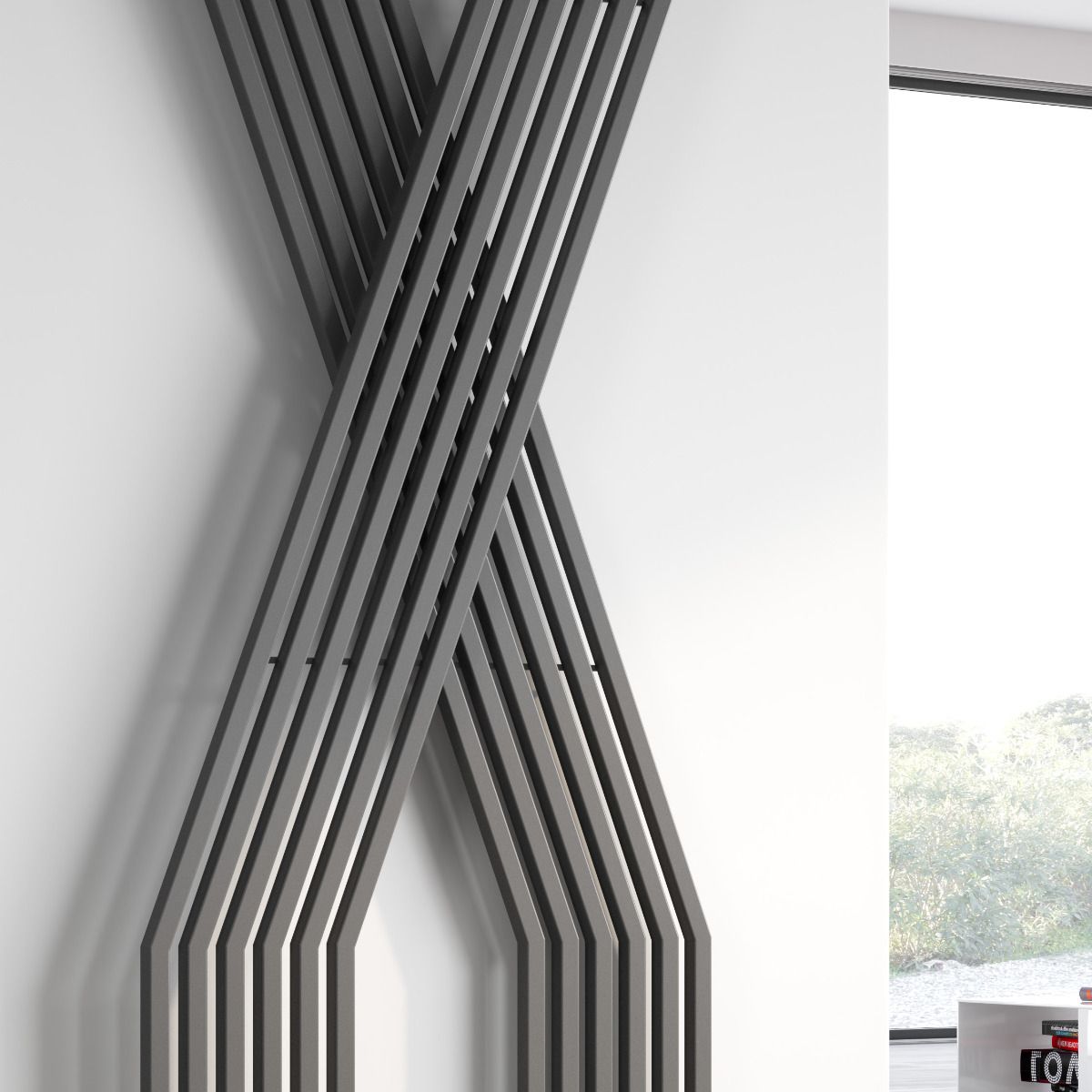 Reina Coredo Anthracite Designer Radiator