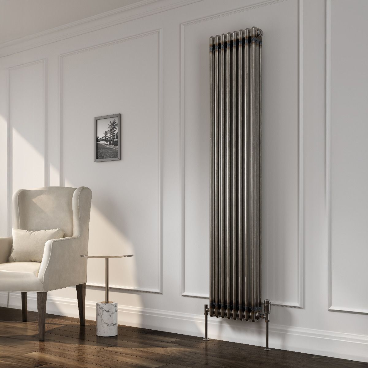 Reina Colona Vertical 3 Column Anthracite Radiator