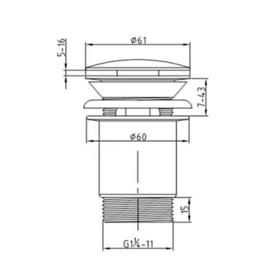 High-quality plumbing component diagram for Bubly Bathrooms, showcasing precise measurements, essential for bathroom fixture installation and repair.