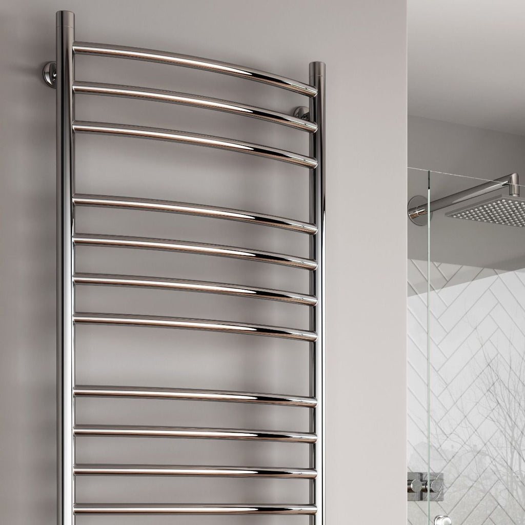 Reina EOS Polished Stainless Steel Heated Towel Rail