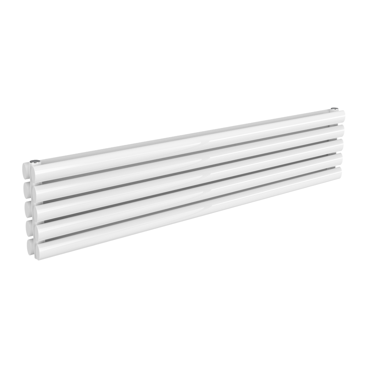 Reina Nevah Single White Designer Radiator 295mm X 1400mm