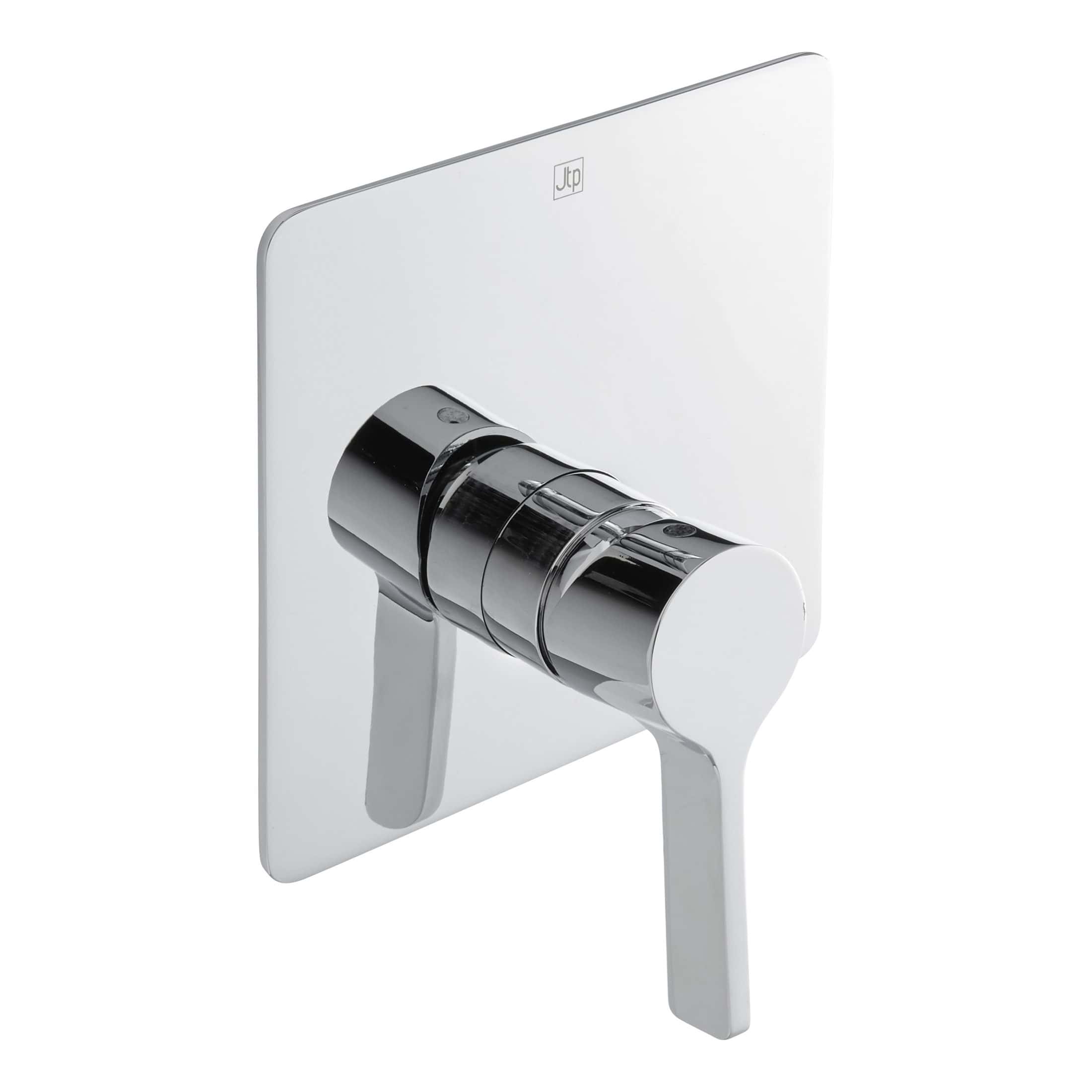 Chrome push button bathroom valve for modern Bubly Bathrooms, featuring sleek design and easy operation. Perfect for efficient toilet flush systems, combining style and functionality.