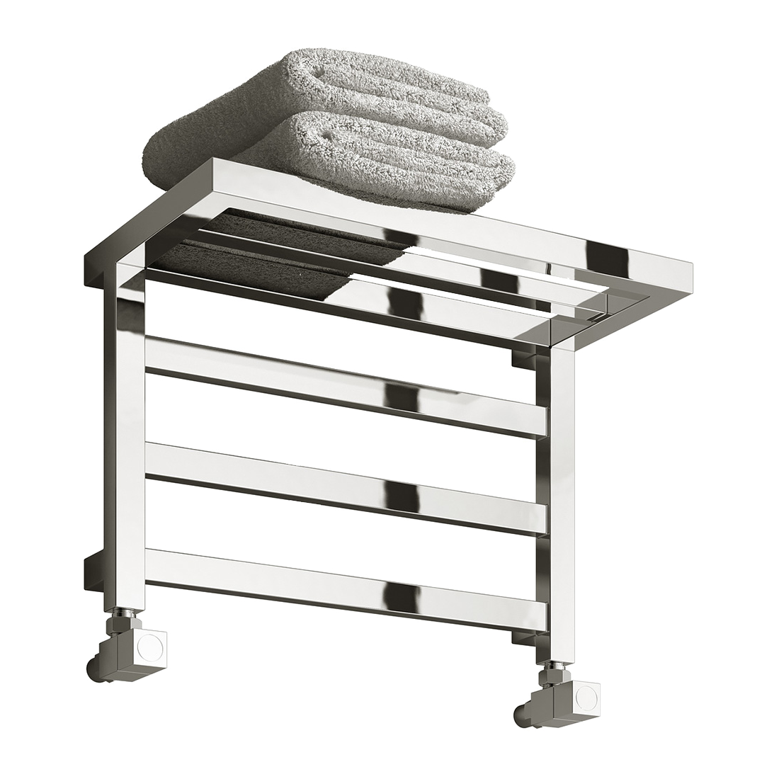 Reina Elvina Chrome Heated Towel Rail 350mm X 500mm