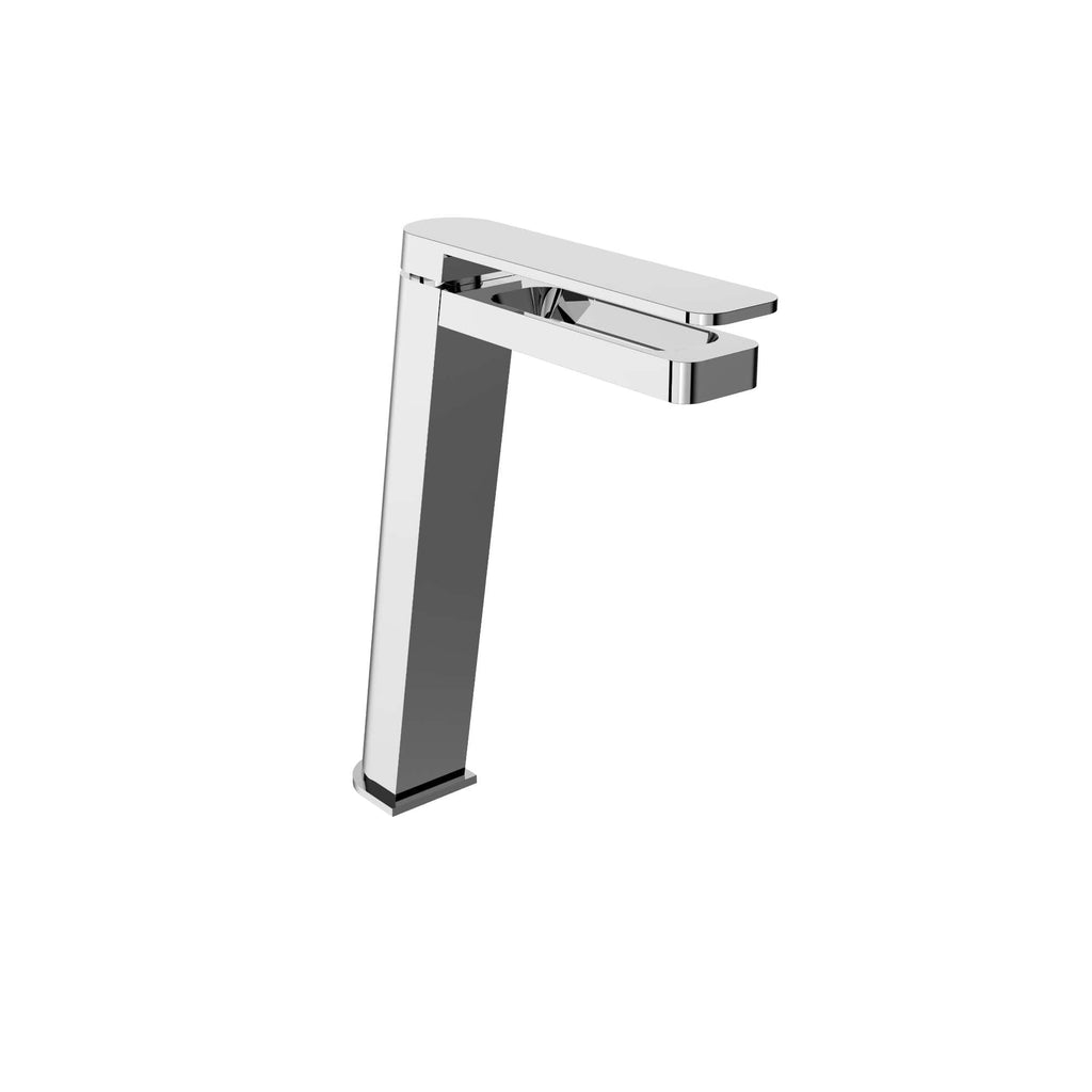 Sleek chrome bathroom tap with modern, minimalist design for stylish and functional bathroom fixtures. Suitable for contemporary bathroom renovations and installations.