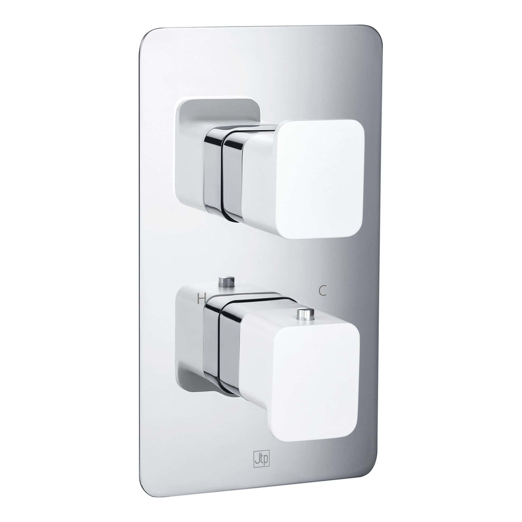 Jtp Axel 2 Outlet Thermostatic Concealed Shower Valve/Matt Black