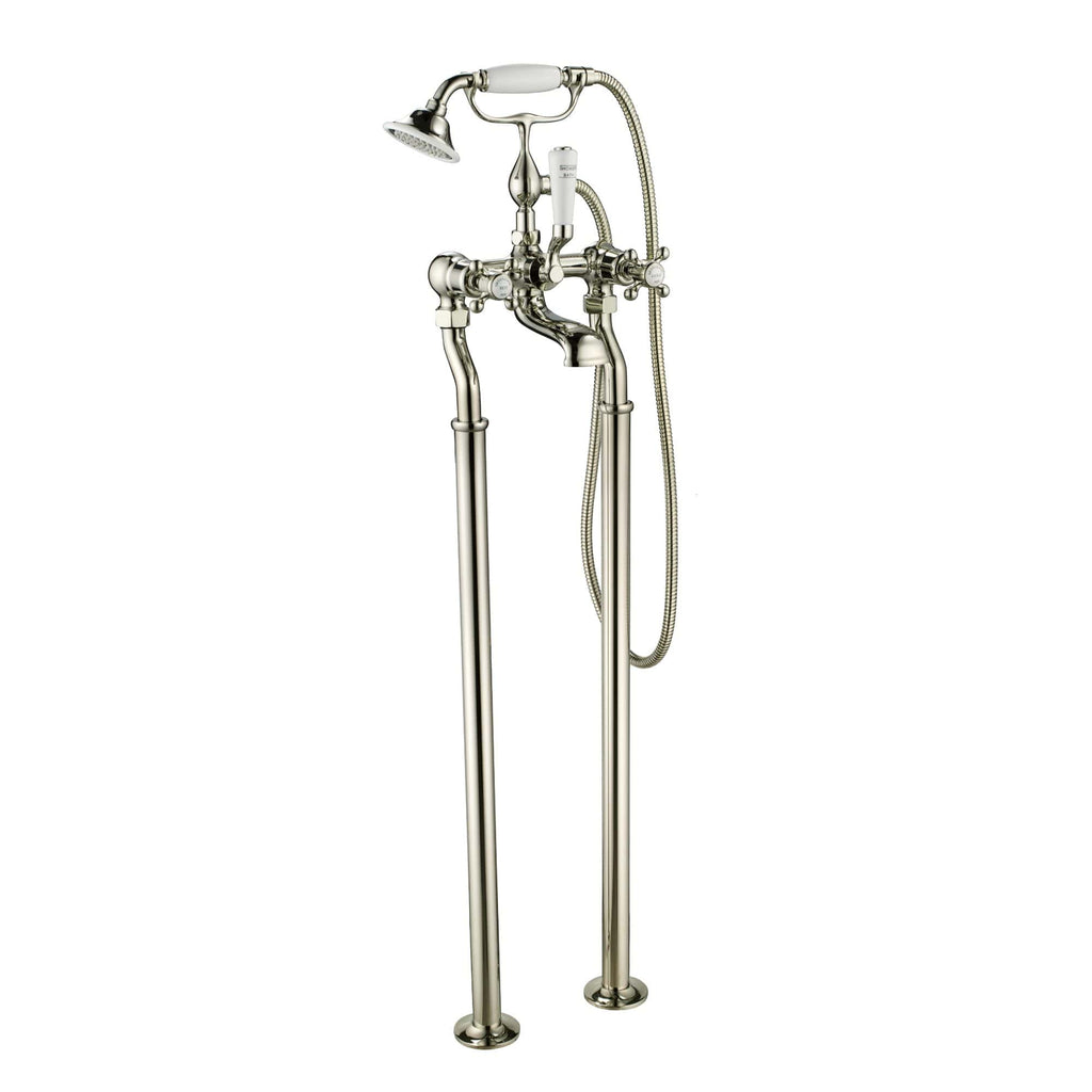 Jtp Grosvenor Crosshead Freestanding Bath Shower Mixer Tap With Kit
