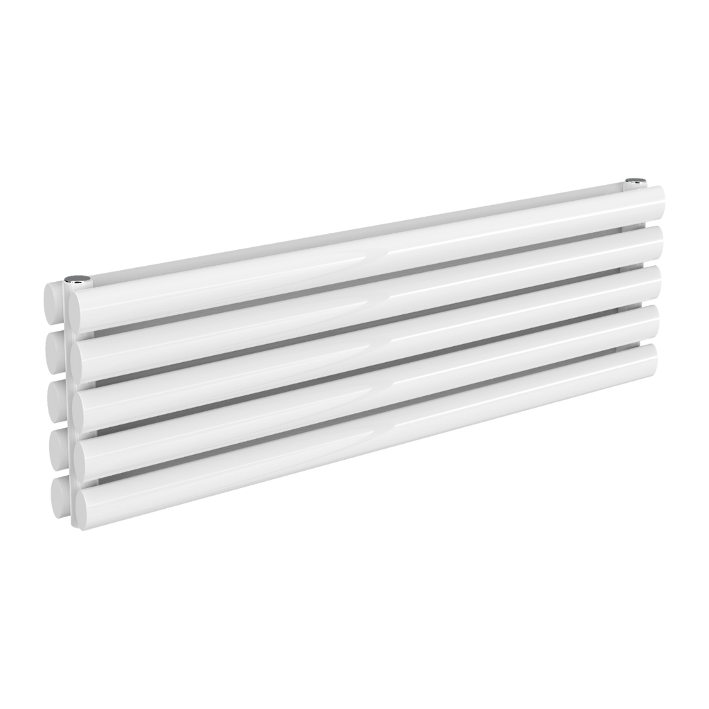 Reina Nevah Double White Designer Radiator 295mm X 1000mm