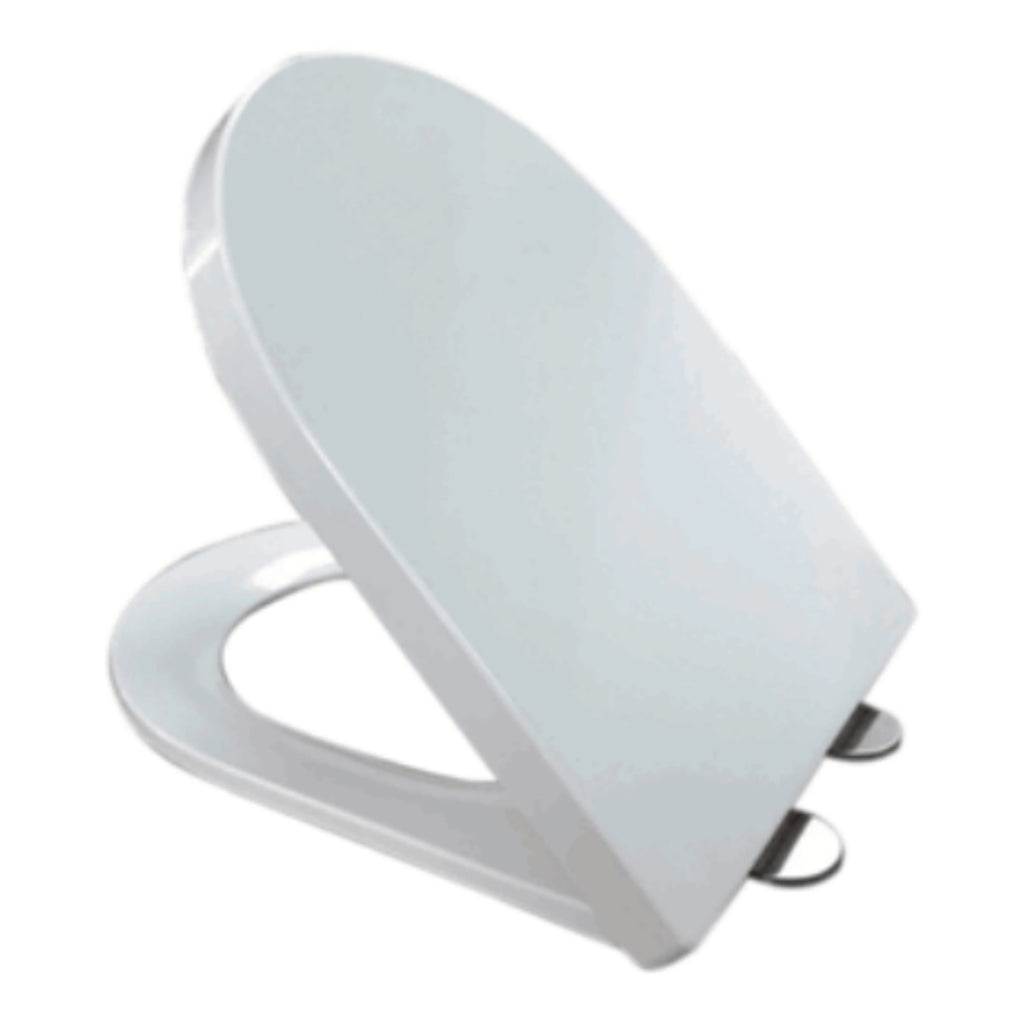 Scudo Belini Rimless Back To Wall Toilet With Wrap Over Soft Close Seat - White
