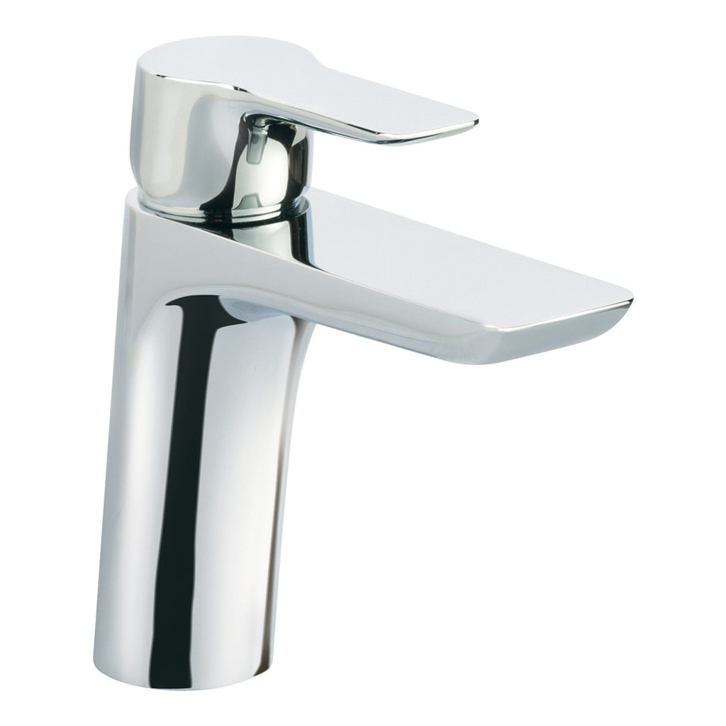 Polished chrome bathroom mixer faucet with modern sleek design for stylish bathroom upgrades.