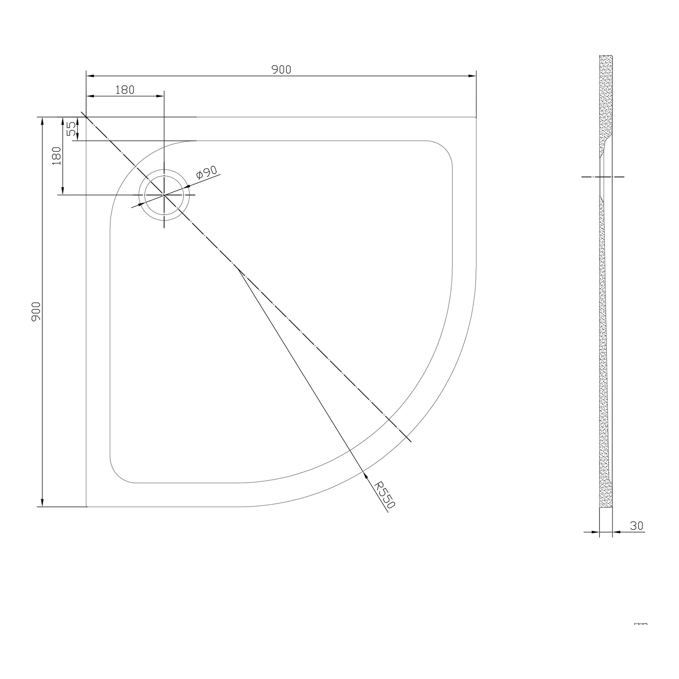 Flexible, modern shower tray installation plan with precise measurements for optimal bathroom design and renovation. Includes detailed technical specifications for bathroom plumbing and fixtures.
