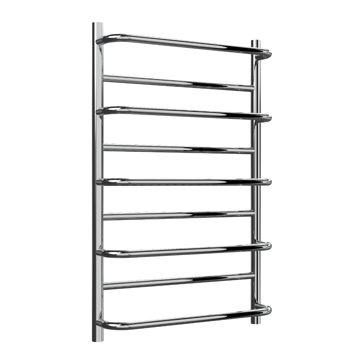 Reina Belbo Polished Stainless Steel Heated Towel Rail 820mm X 530mm