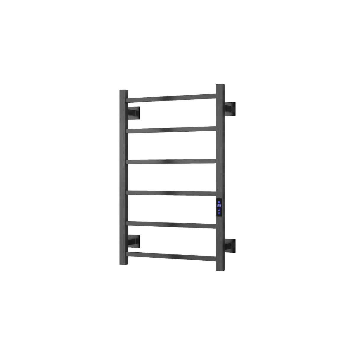 Reina Velino Gun Metal Electric Heated Towel Rail 800mm X 500mm