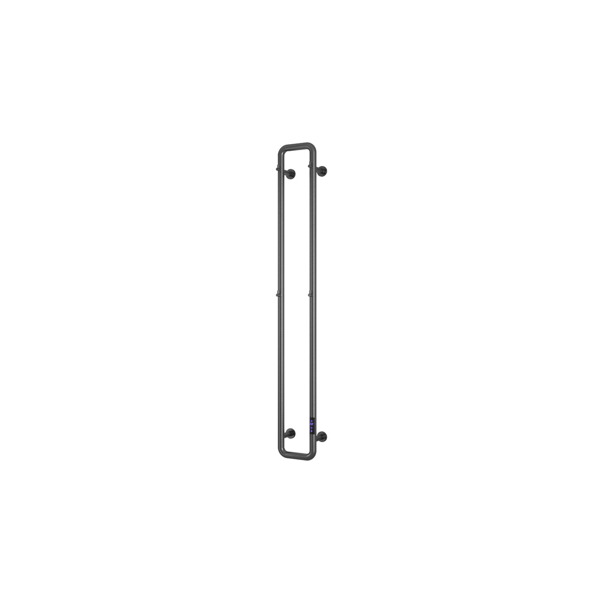 Reina Pelmo Brushed Gun Metal Electric Heated Towel Rail 1500mm X 200mm