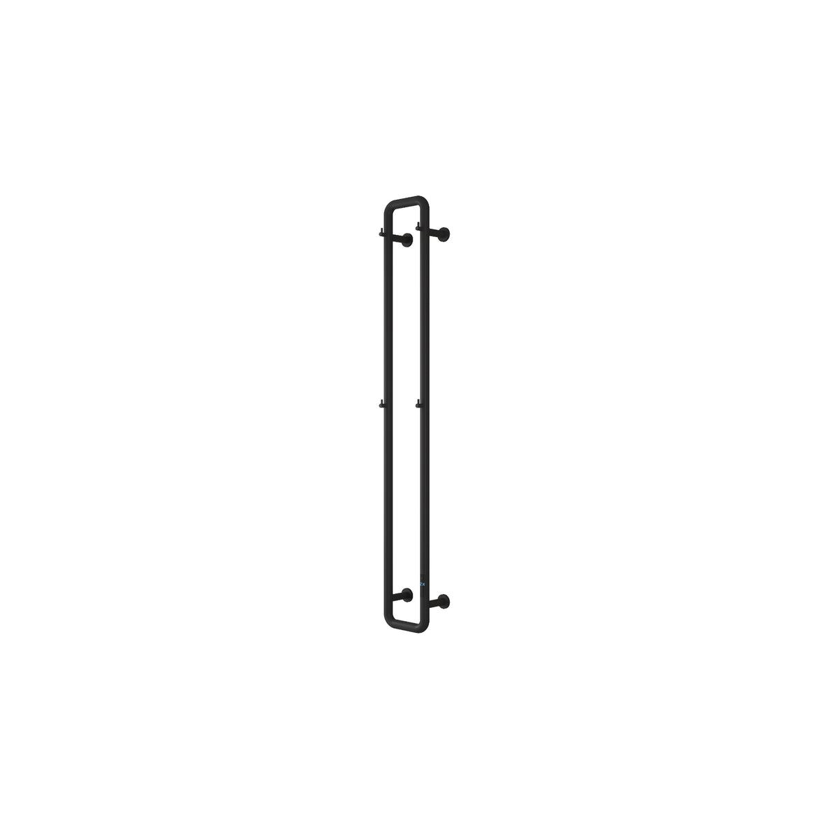 Reina Pelmo Matt Black Electric Heated Towel Rail 1500mm X 200mm