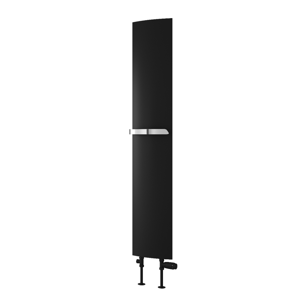 Reina Picoli Black Designer Radiator 1500mm X 280mm