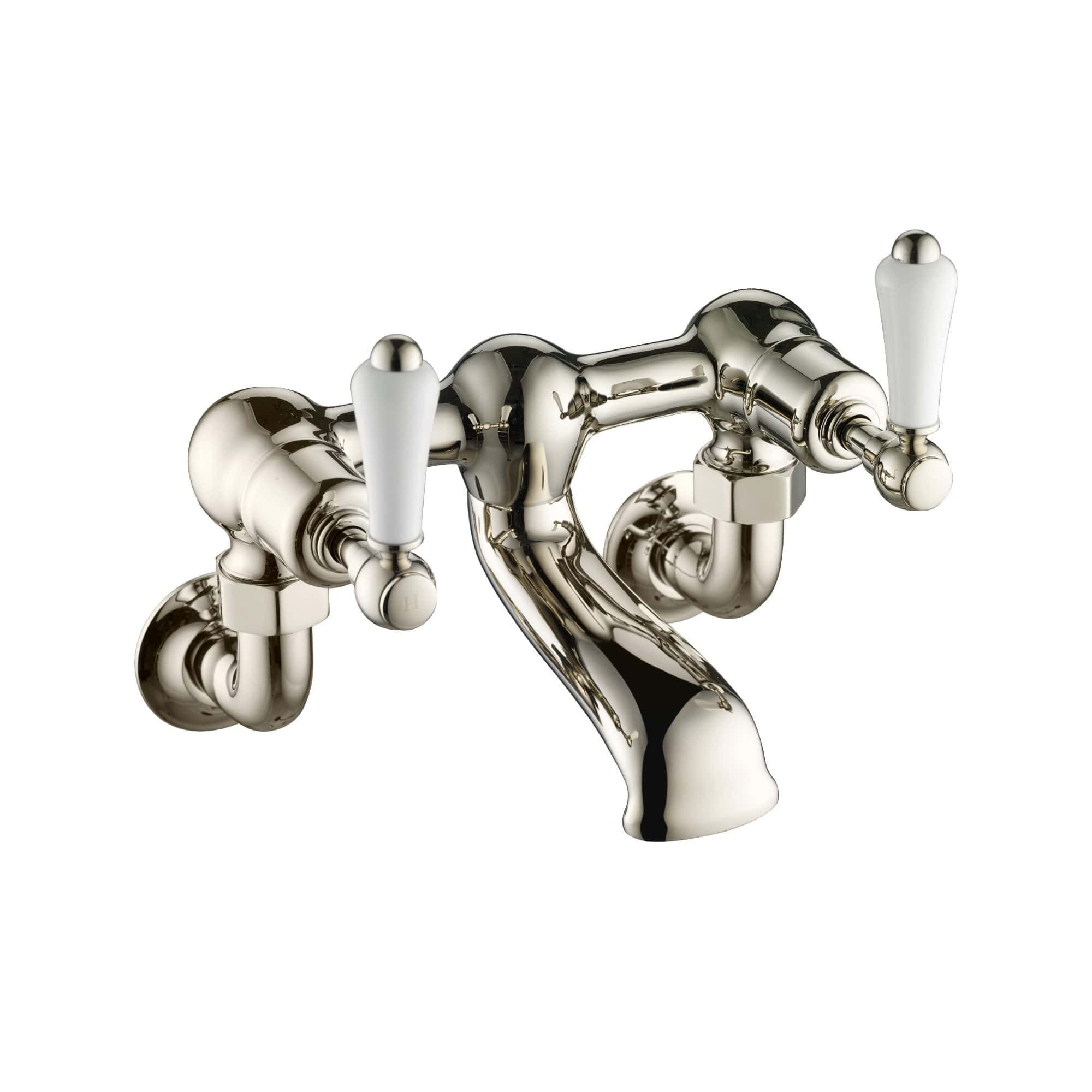 Brass bathroom tap with dual handles and a classic design, ideal for elegant bathroom renovations and high-quality bathroom fixtures.