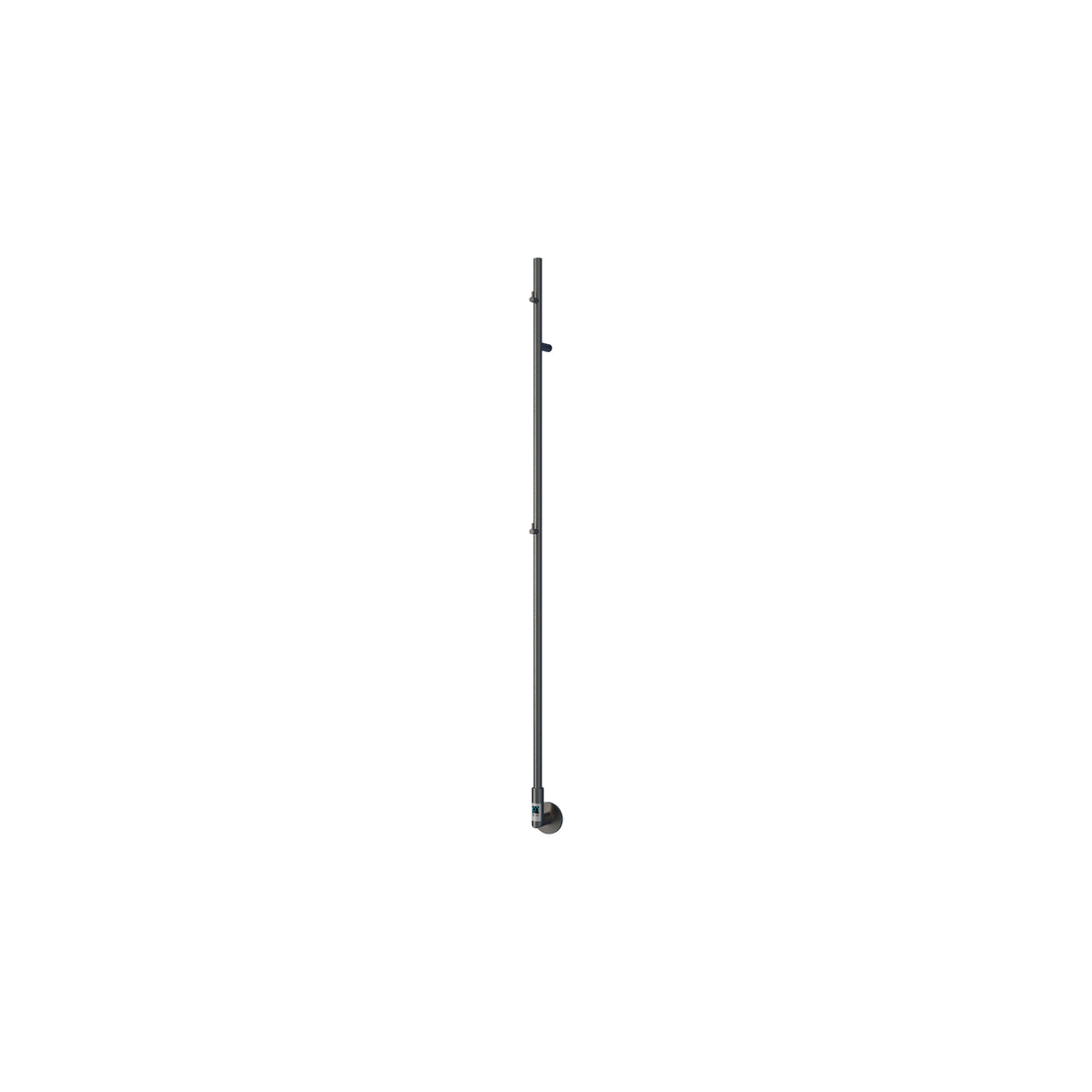 Reina Ines Gun Metal Electric Heated Towel Rail 1500mm X 22mm