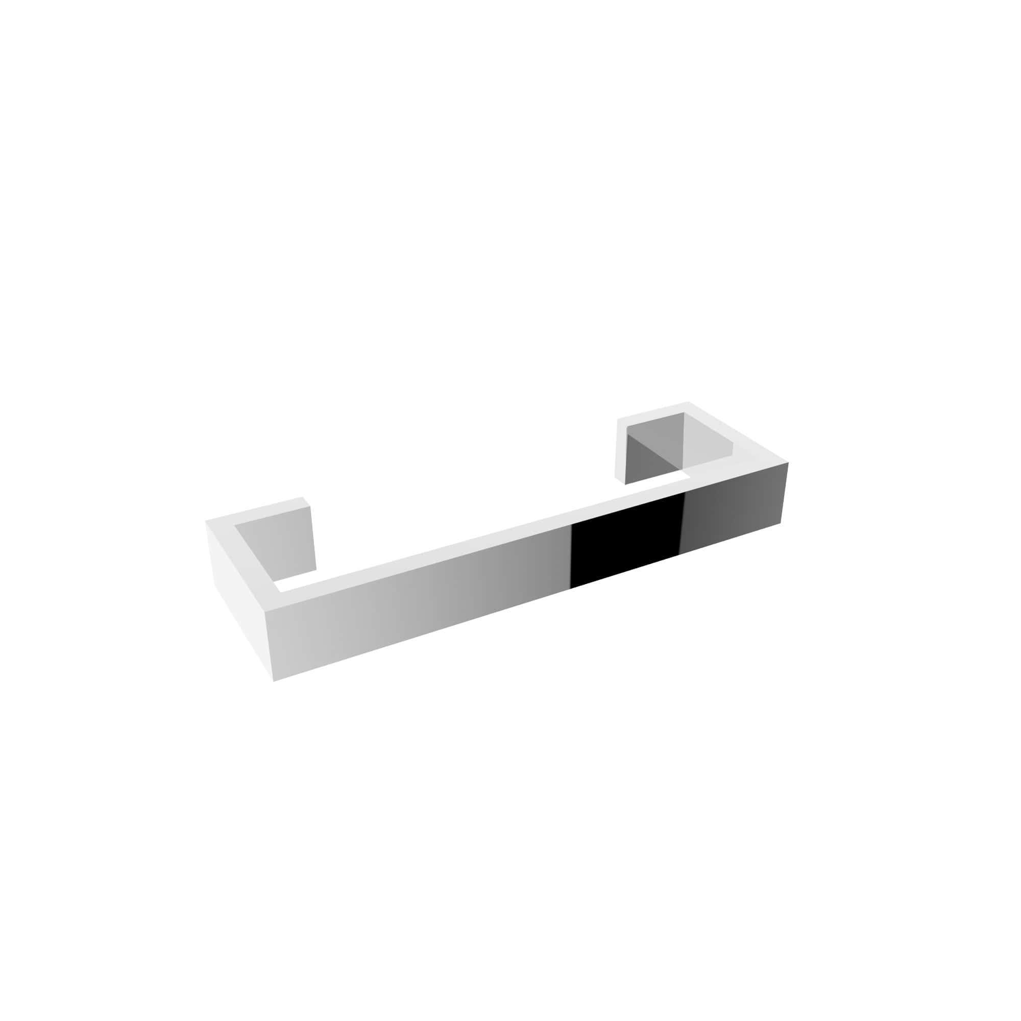 Sleek modern bath grab bar with black and white design, ideal for bathroom safety and accessibility. Durable and stylish, perfect for contemporary bathroom decor.