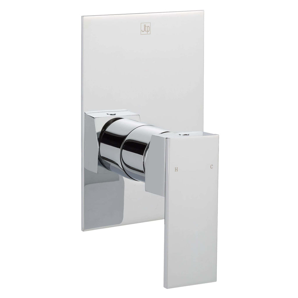 Sleek chrome thermostatic shower valve with modern design, ideal for luxury bathroom upgrades and efficient water control. Perfect for stylish Bubly bathrooms.