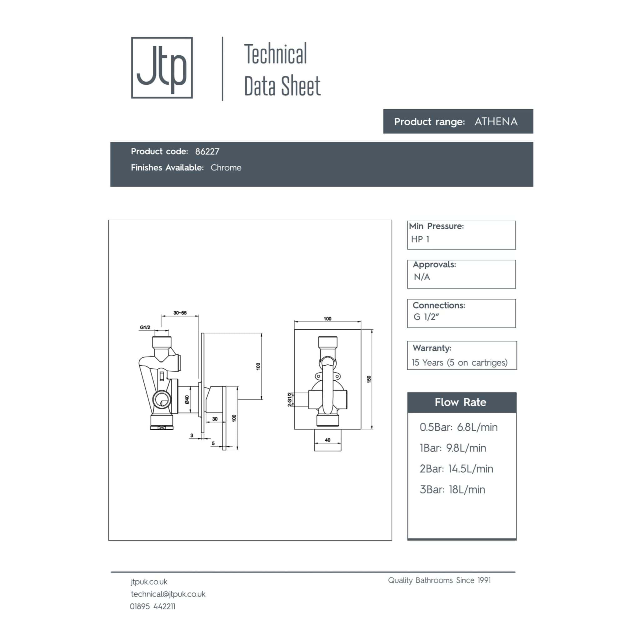 Gconsiderate modern bathroom faucet with chrome finish, technical drawing, dimensions, flow rate details, ideal for contemporary bathroom design and plumbing upgrades.