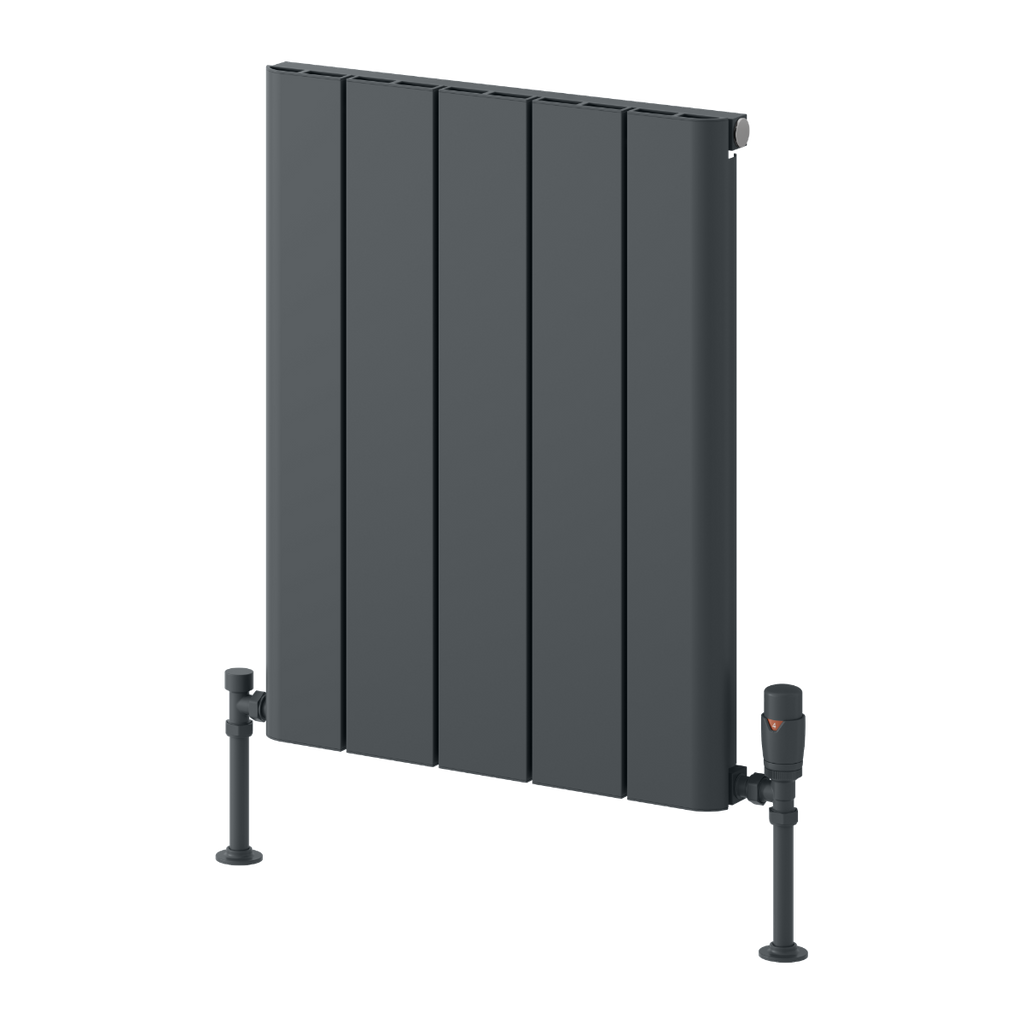 Reina Resia Horizontal Anthracite Designer Radiator 600mm X 470mm
