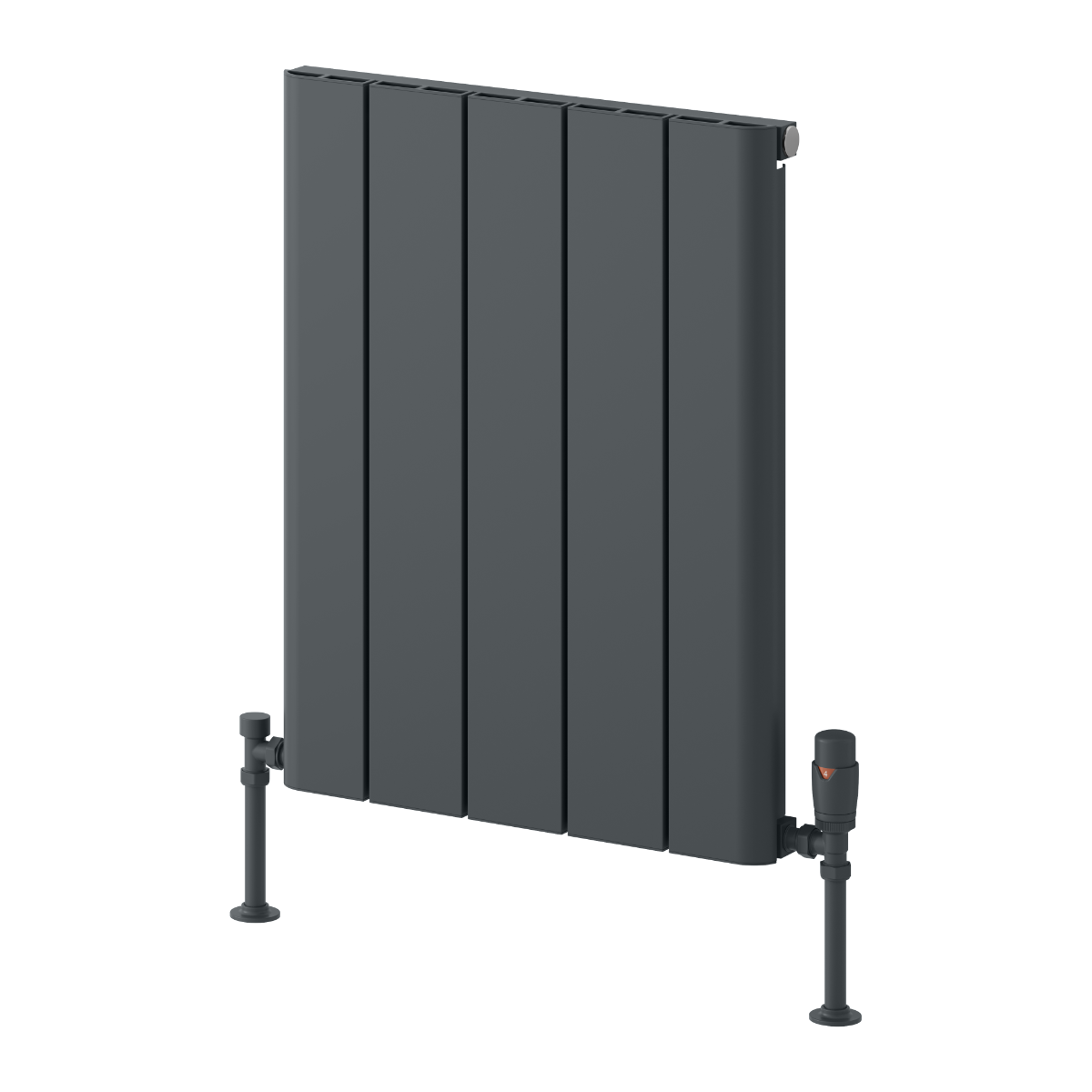 Reina Resia Horizontal Anthracite Designer Radiator 600mm X 470mm