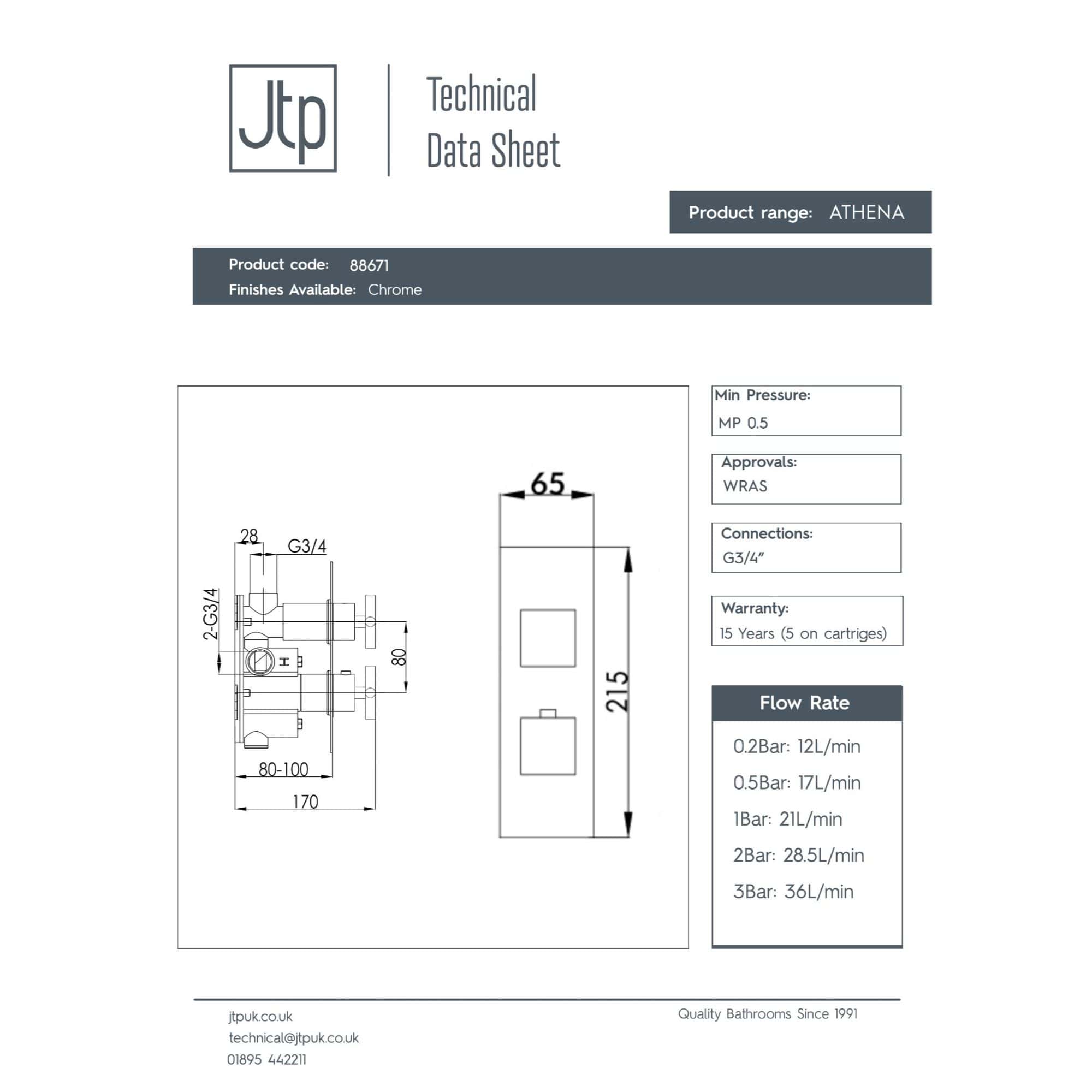 Air bath faucet with chrome finish, technical drawing, side view, and measurements, ideal for modern bathroom installations.