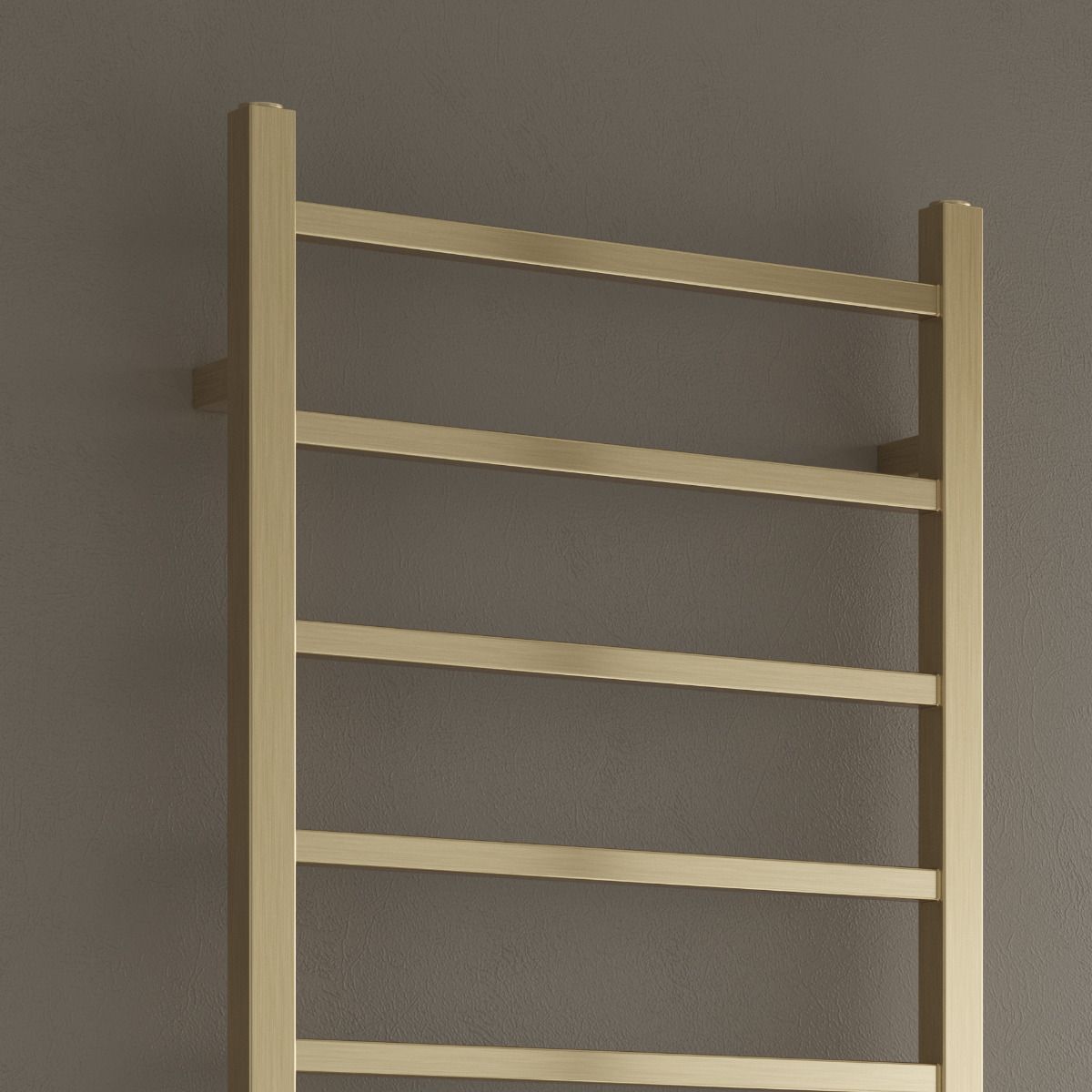 Reina Serena Brushed Brass Heated Towel Rail