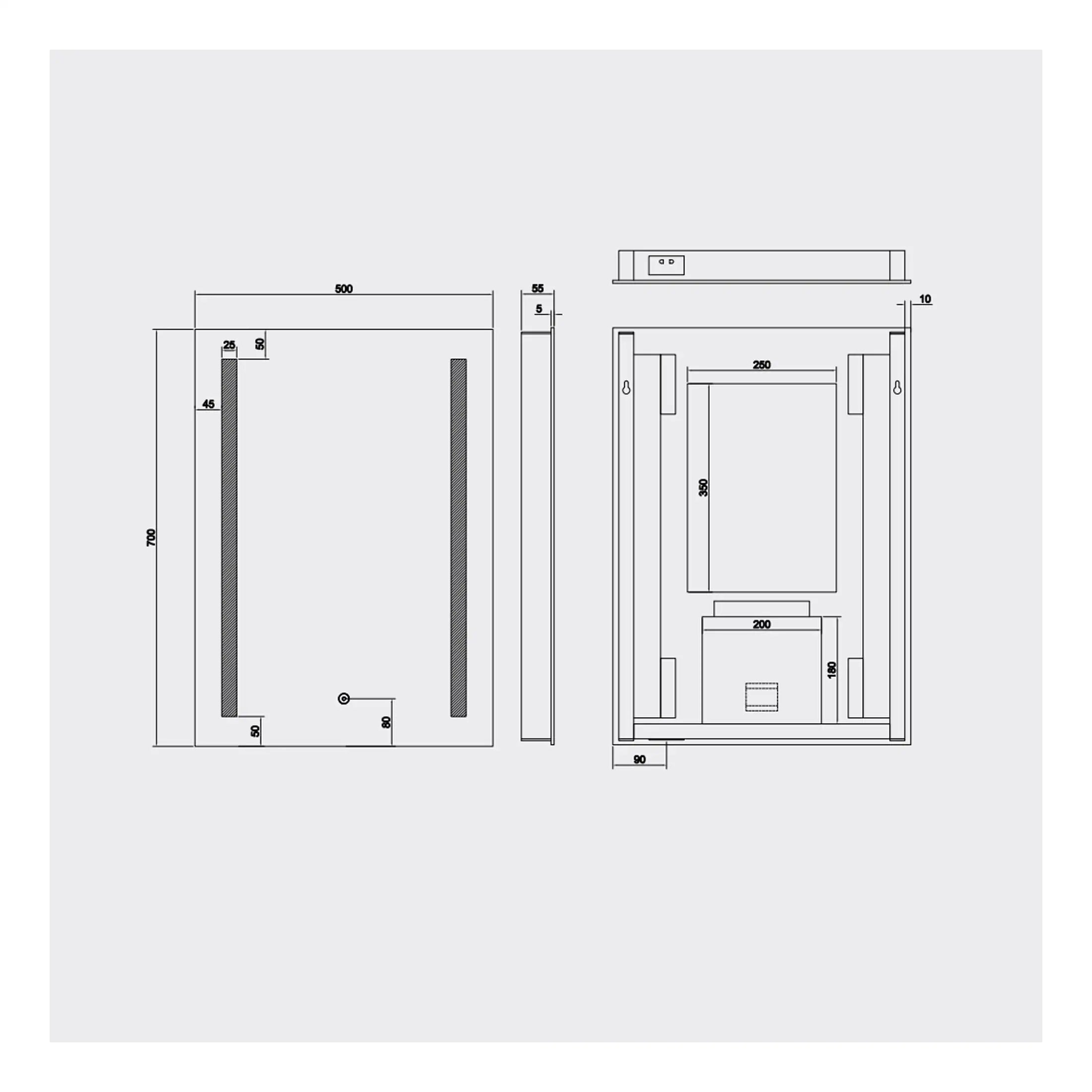 High-quality bathroom shower enclosure design with detailed technical drawings for optimal space utilisation and modern aesthetics. Perfect for custom bathroom renovation projects.