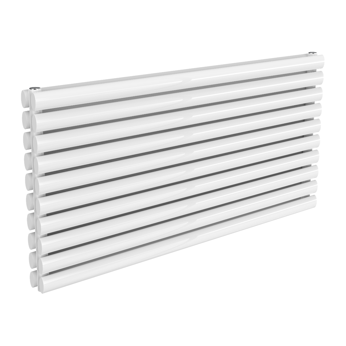 Reina Nevah Single White Designer Radiator 590mm X 1200mm